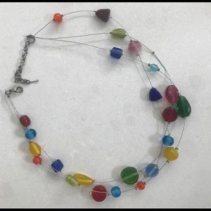 Vintage Glass bead necklace made in Quebec. Free add on with $20 spend.